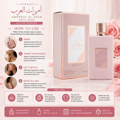 Asdaaf Eshq Rose Eau De Parfum – 100ml