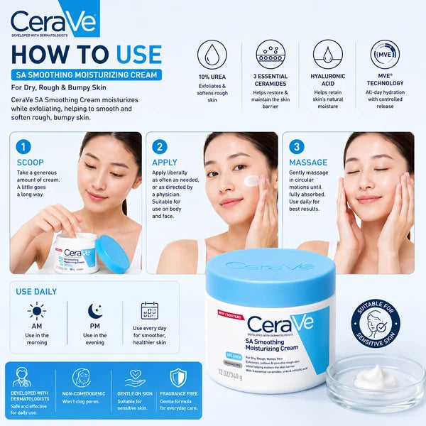 CeraVe SA Smoothing Cream 340g