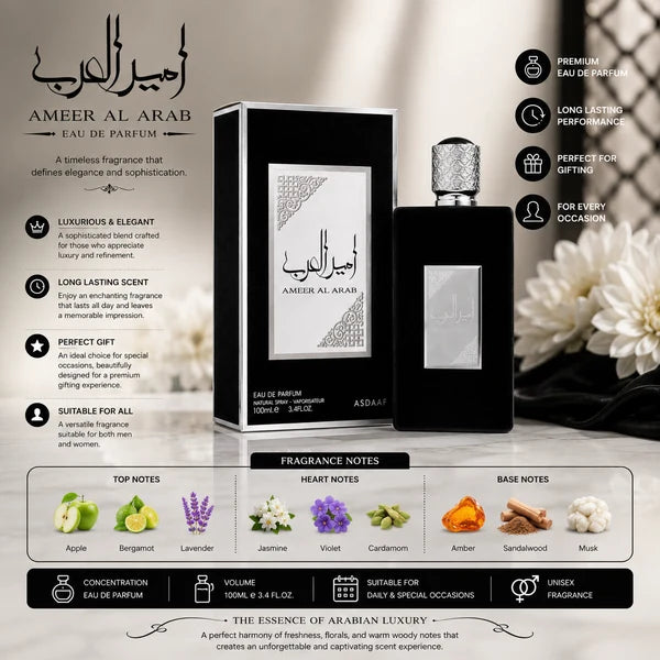 Asdaaf Ameer Al Arab Eau De Parfum – 100ml