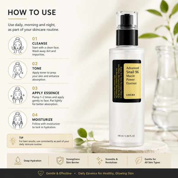COSRX Advanced Snail 96 Mucin Power Essence –100ml