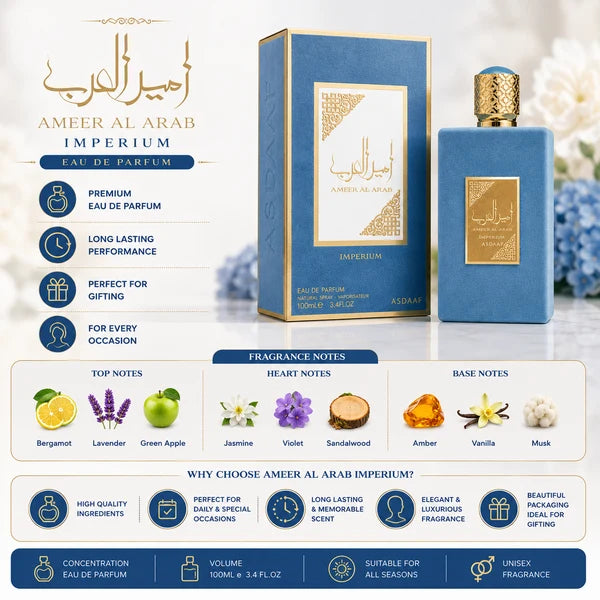 Asdaaf Ameer Al Arab Imperium Eau De Parfum – 100ml
