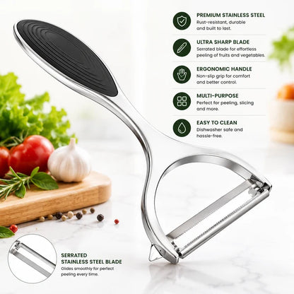 Premium Stainless Steel Swivel Vegetable Peeler