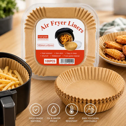 100PCS Air Fryer Paper Liners